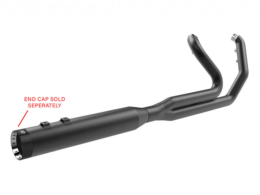 Khrome Werks KW200775 Outlaw 2-1 Exhaust Black for Touring 17-Up