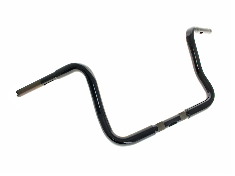 LA Choppers LA-7321-10BLK 10" x 1-1/4" Bagger Ape Handlebar Gloss Black for Harley-Davidson Ultra 96-24 Models/Street Glide 96-23