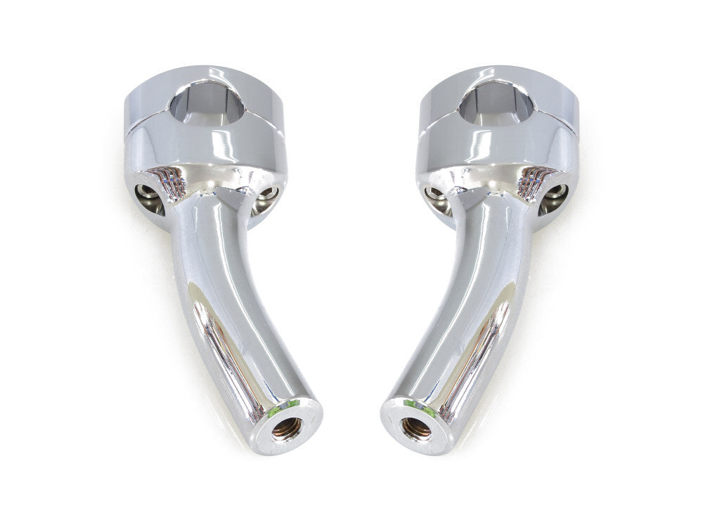 LA Choppers LA-7406-05 5.5" Pullback Two Piece Riser Kit Chrome for 1.25" Handlebar