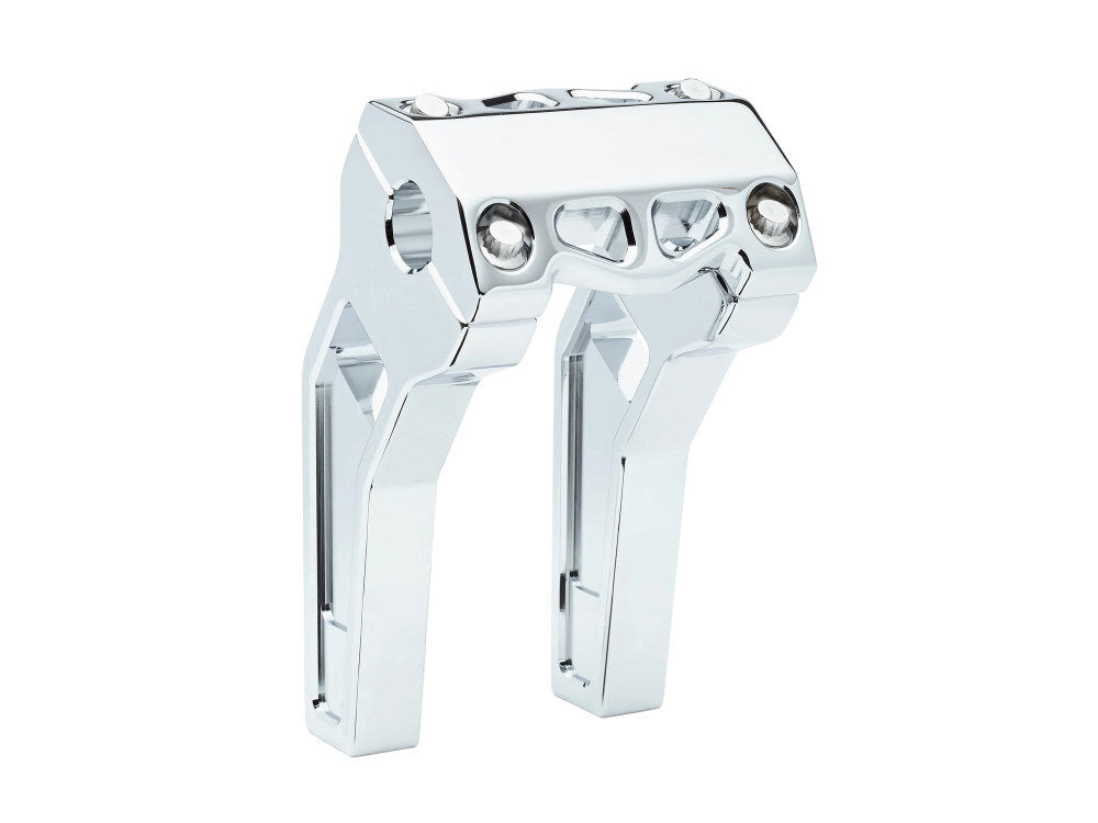 LA Choppers LA-7481-06C 6" Pullback Performance Risers Chrome for 1-1/4" Handlebars