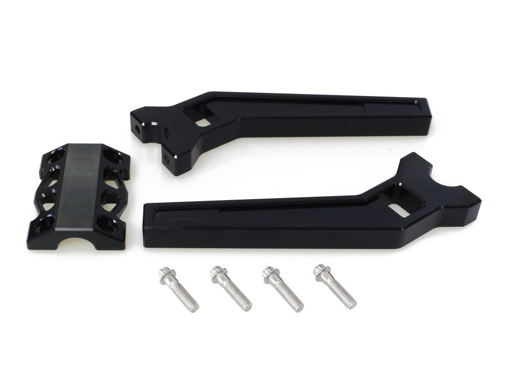 LA Choppers LA-7481-10BLK 10" Pullback Performance Risers Black for 1-1/4" Handlebar