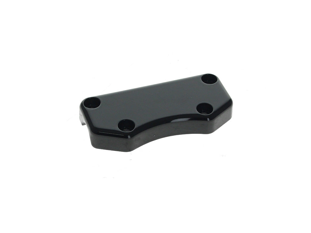 LA Choppers LA-W2001-00BLK Smooth Handlebar Top Clamp w/Exposed Bolts Gloss Black