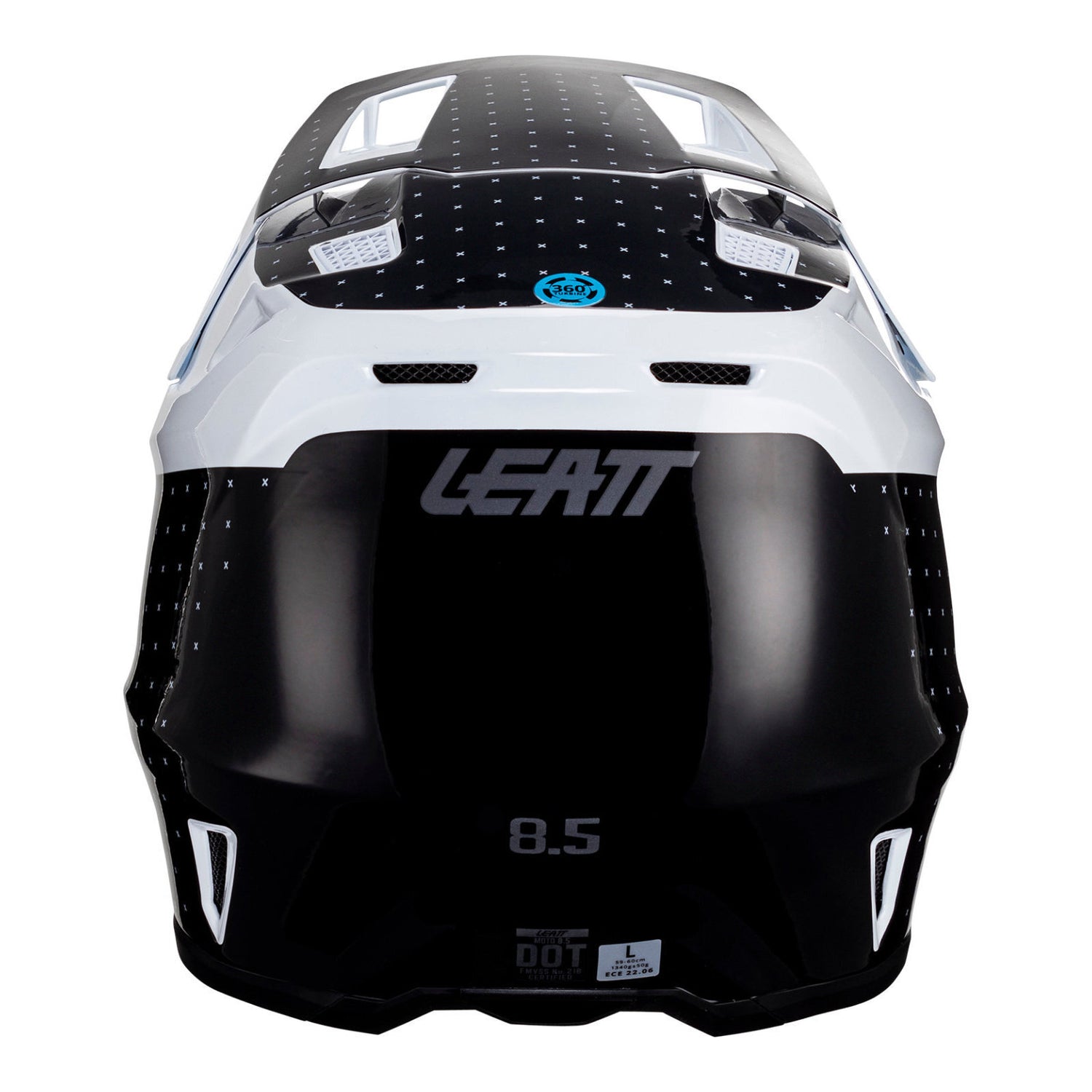 Leatt 2024 Moto 8.5 V24 Black/White Helmet Kit
