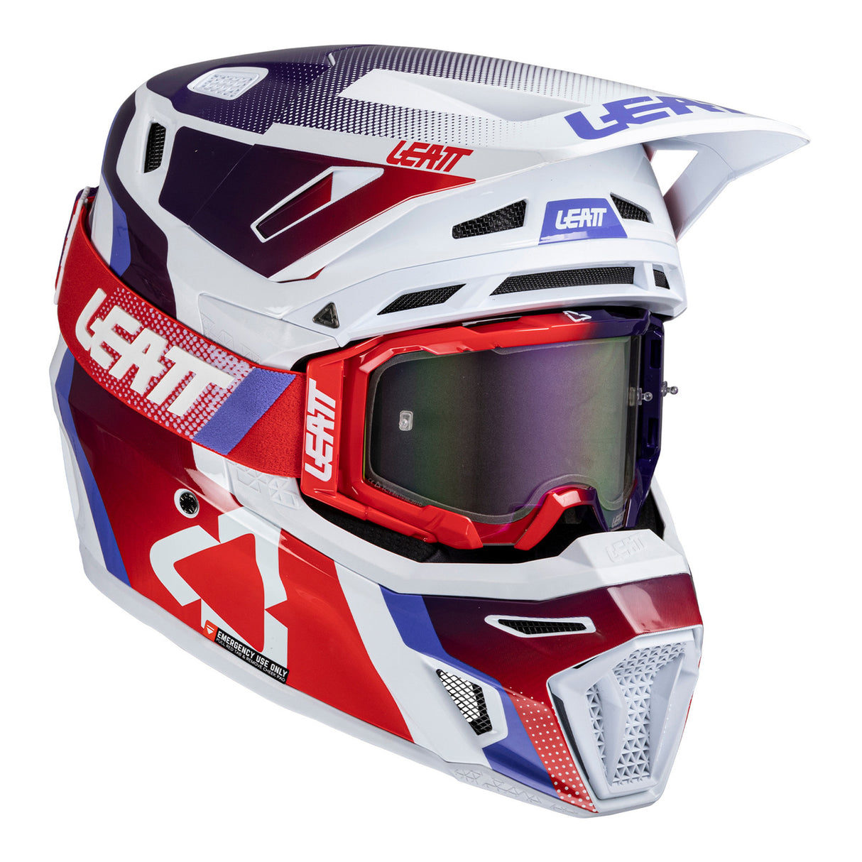 Leatt 2025 Moto 8.5 Sunburn Helmet & Velocity 5.5 Goggle Kit