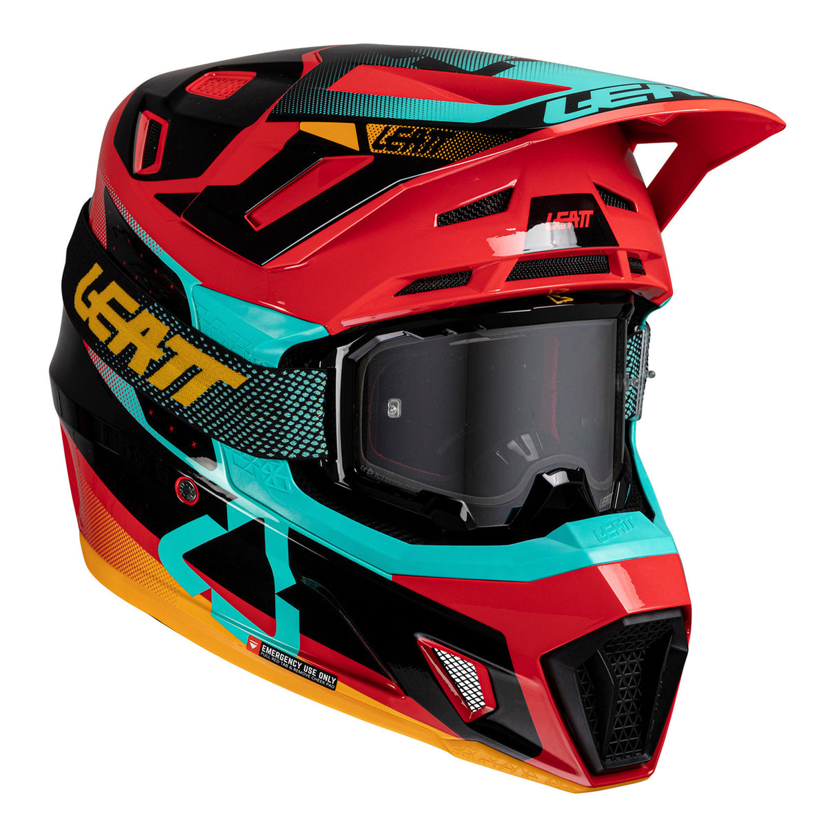 Leatt 2025 Moto 7.5 Red Helmet & Velocity 4.5 Goggle Kit
