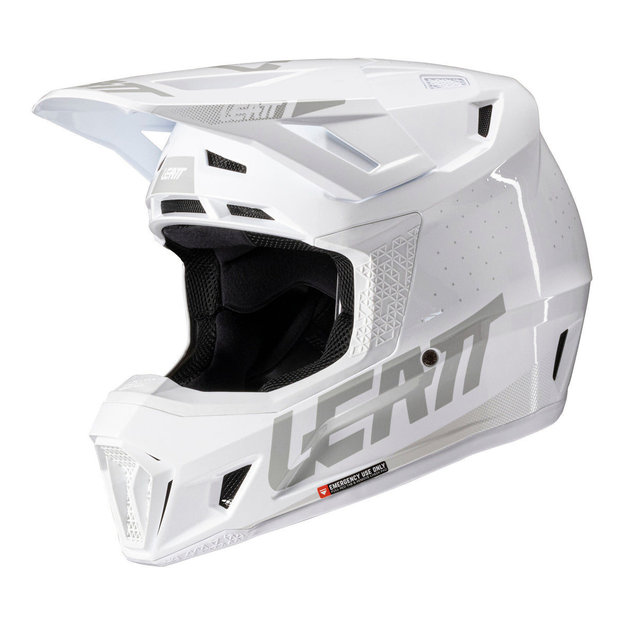 Leatt 2025 Moto 7.5 White Helmet & Velocity 4.5 Goggle Kit