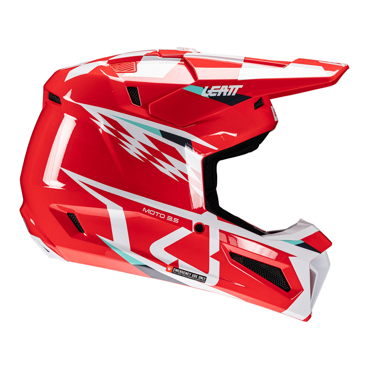 Leatt 2025 Moto 3.5 Red Helmet & Vizion 3.5 Goggle Kit