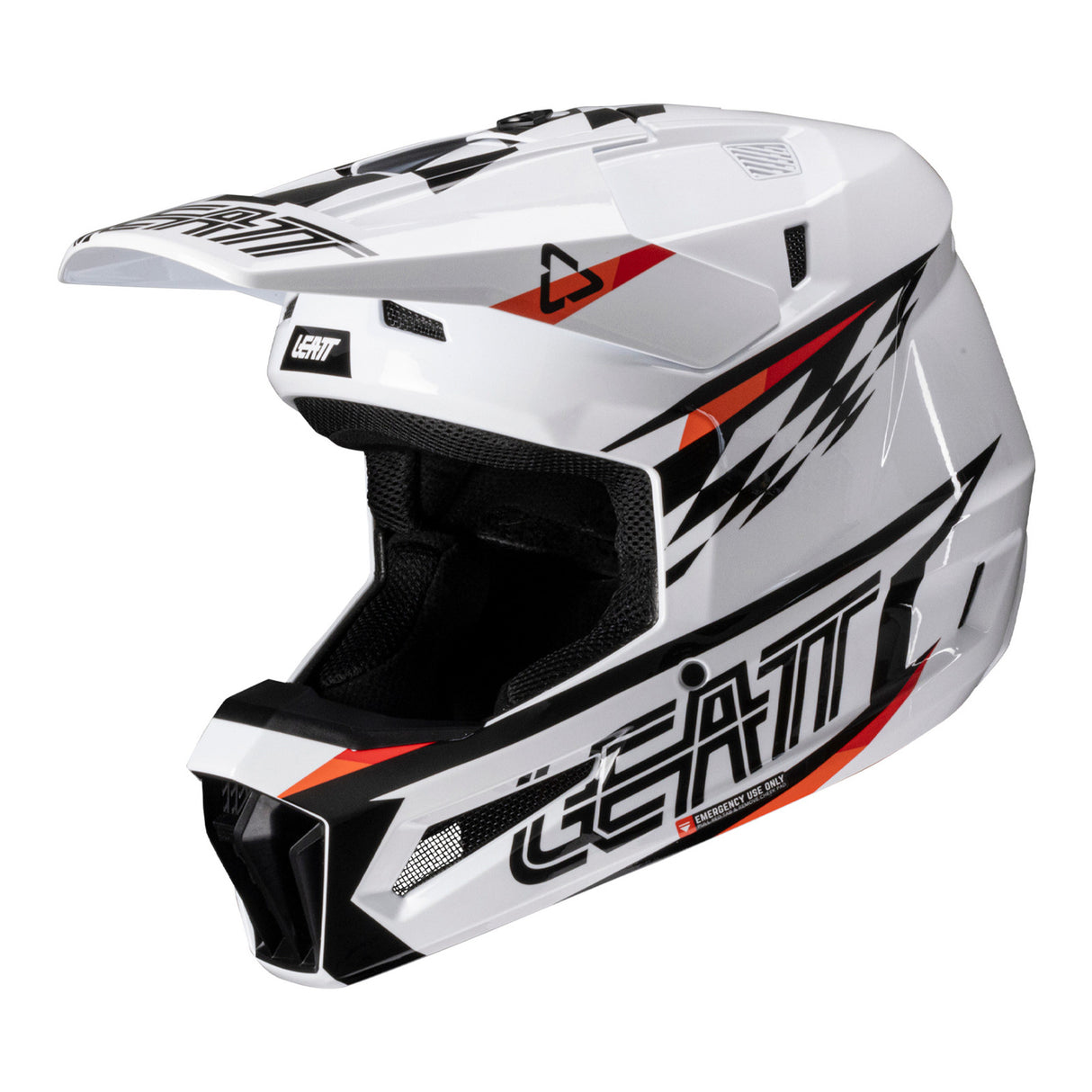Leatt 2025 Moto 3.5 White Helmet & Vizion 3.5 Goggle Kit