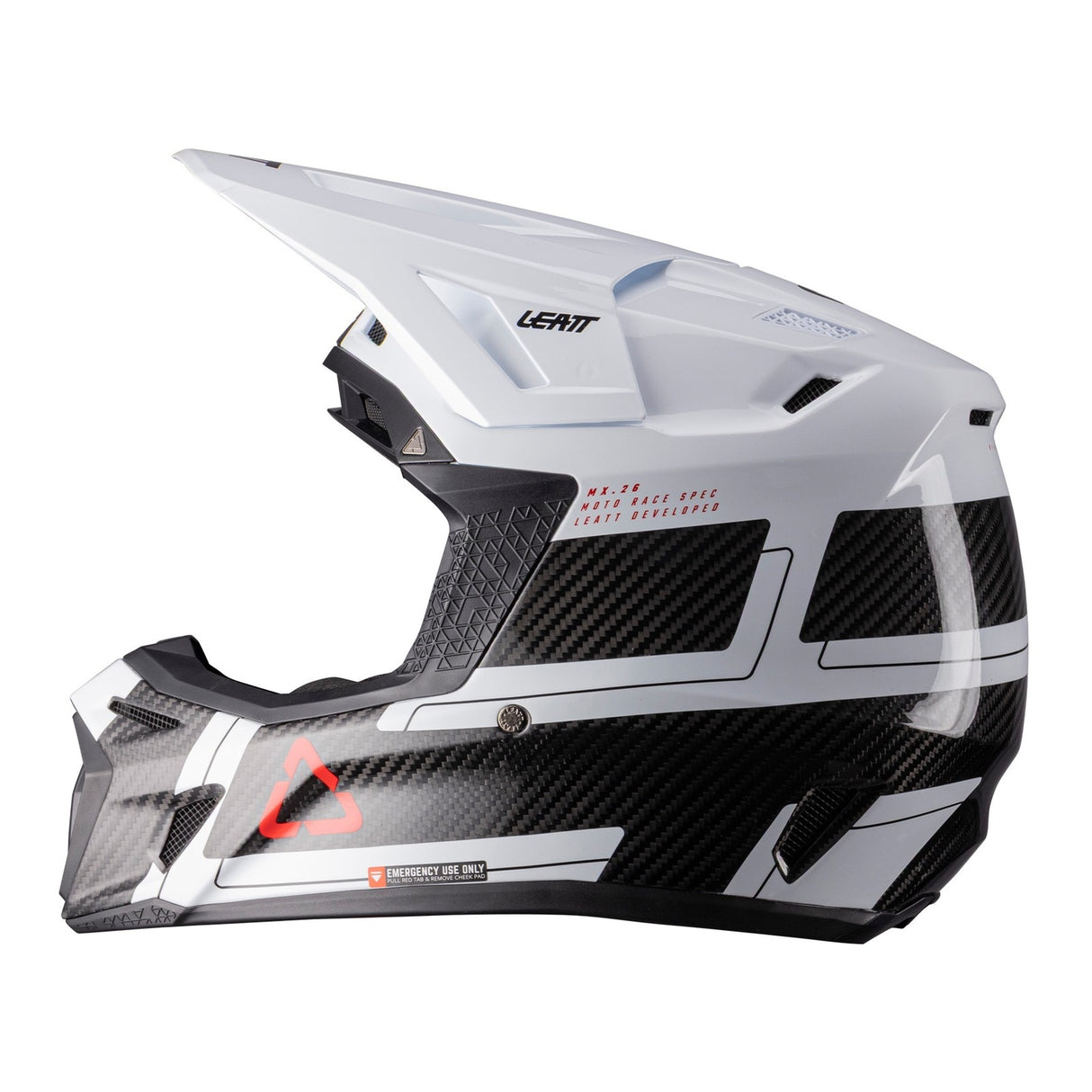 Leatt 2026 9.5 Carbon/White Helmet & Velocity 6.5 Iriz Goggle Kit