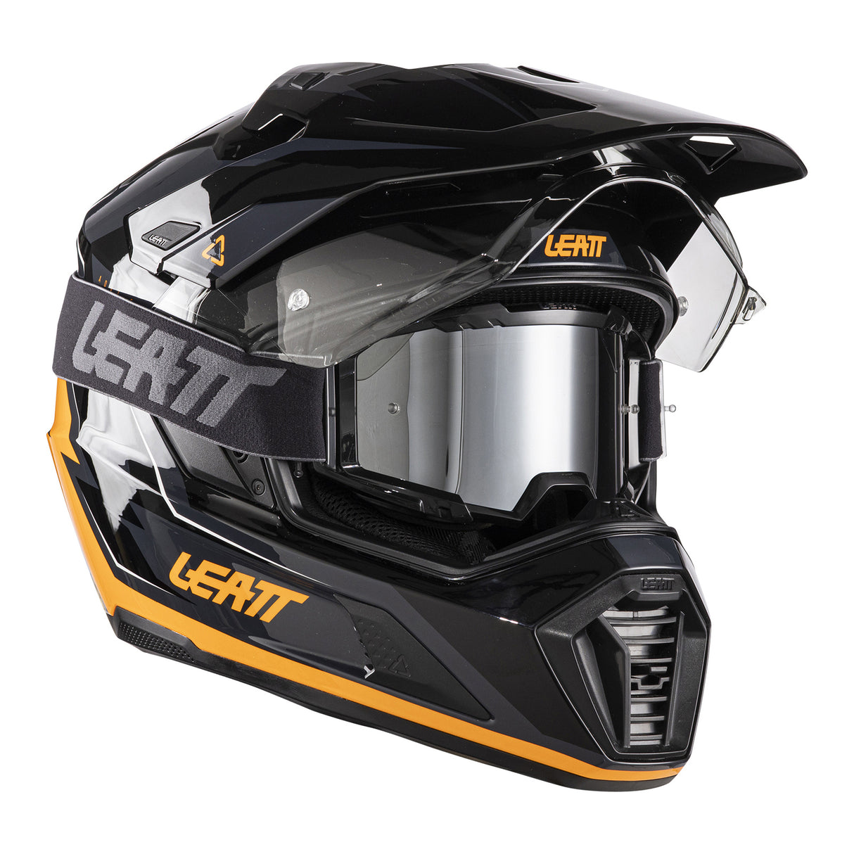 Leatt 7.5 ADV Black/Orange Helmet Kit