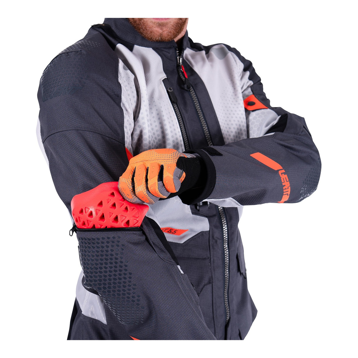 Leatt 5.5 ADV FlowTour Iron Textile Jacket
