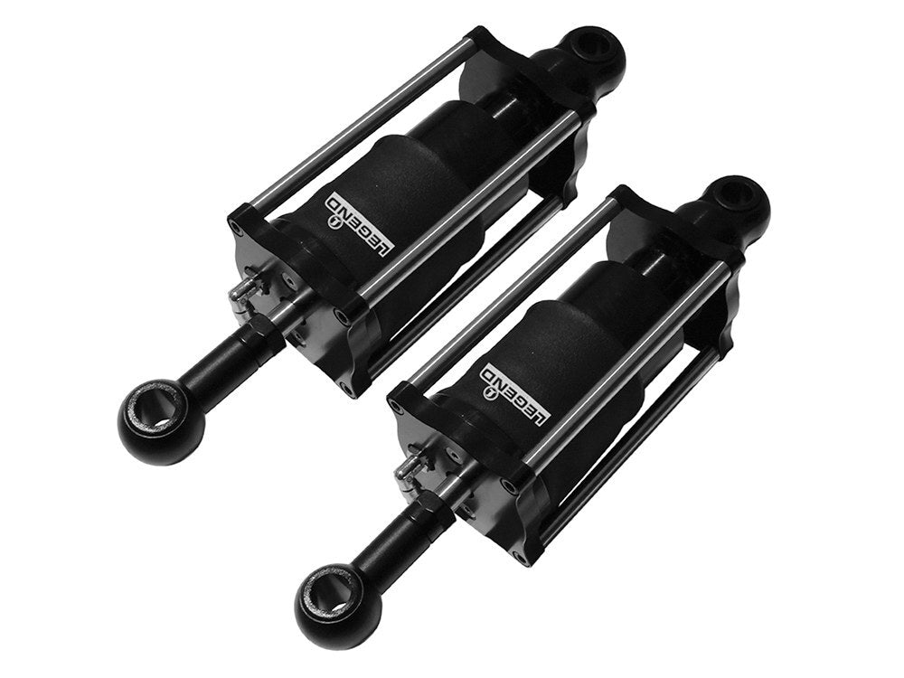 Legend LEG-1311-0144 AIR Series Rear Air Shock Absorbers Black for Softail 89-99