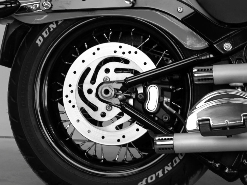 Legend LEG-1311-0144 AIR Series Rear Air Shock Absorbers Black for Softail 89-99