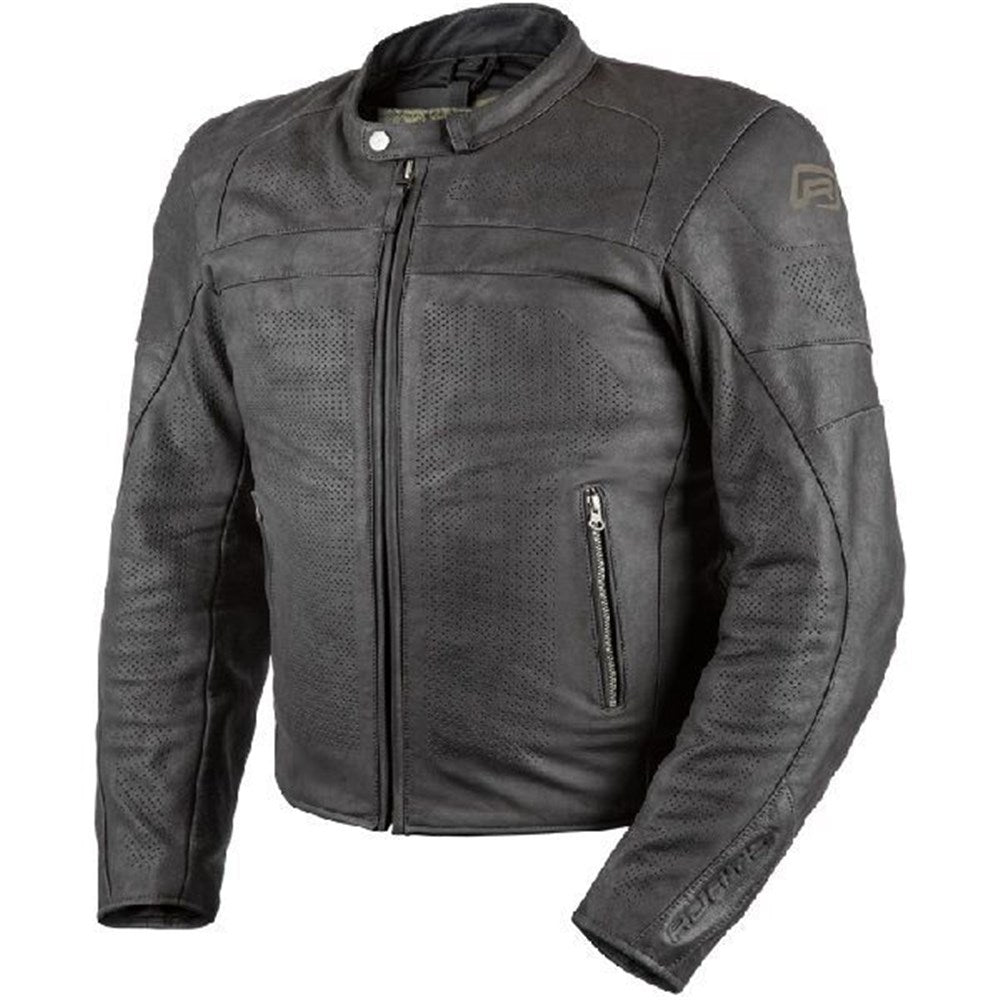 Rjays Calibre II Black Perforated Leather Jacket