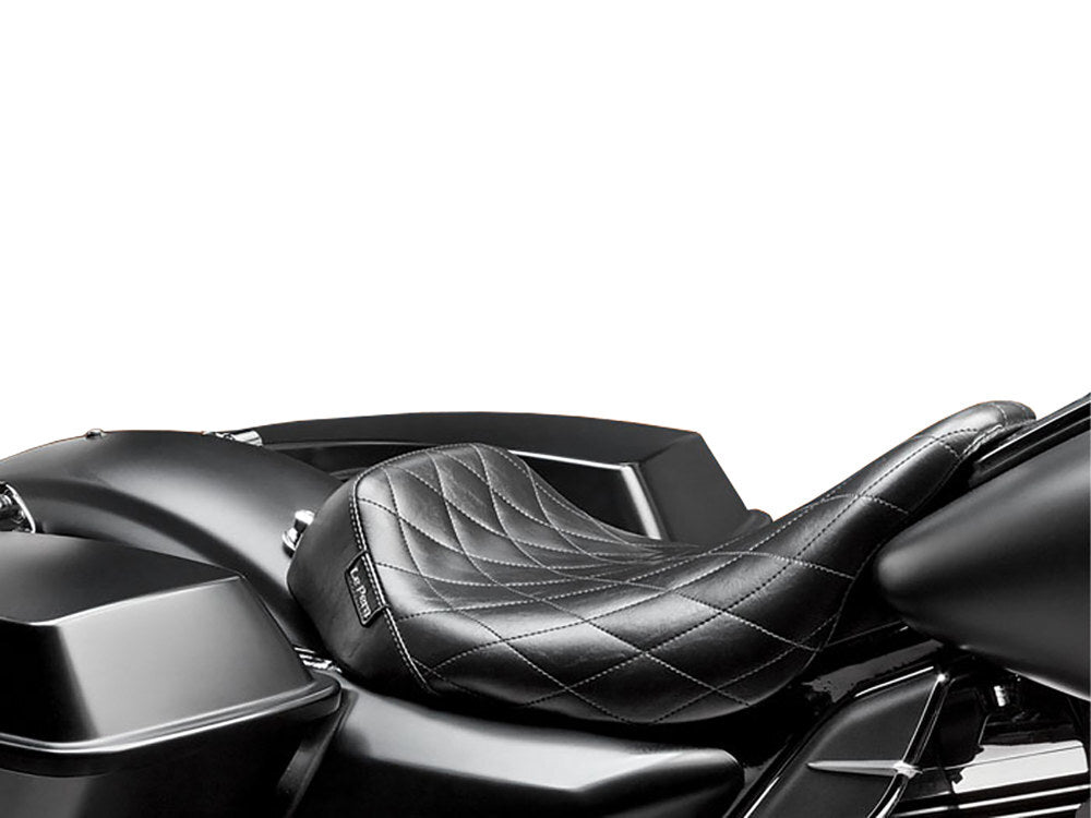 LePera LP-LKU-005DM Bare Bones Up Front Reduced Reach Solo Seat w/Diamond Stitching for most Harley-Davidson Touring 08-24