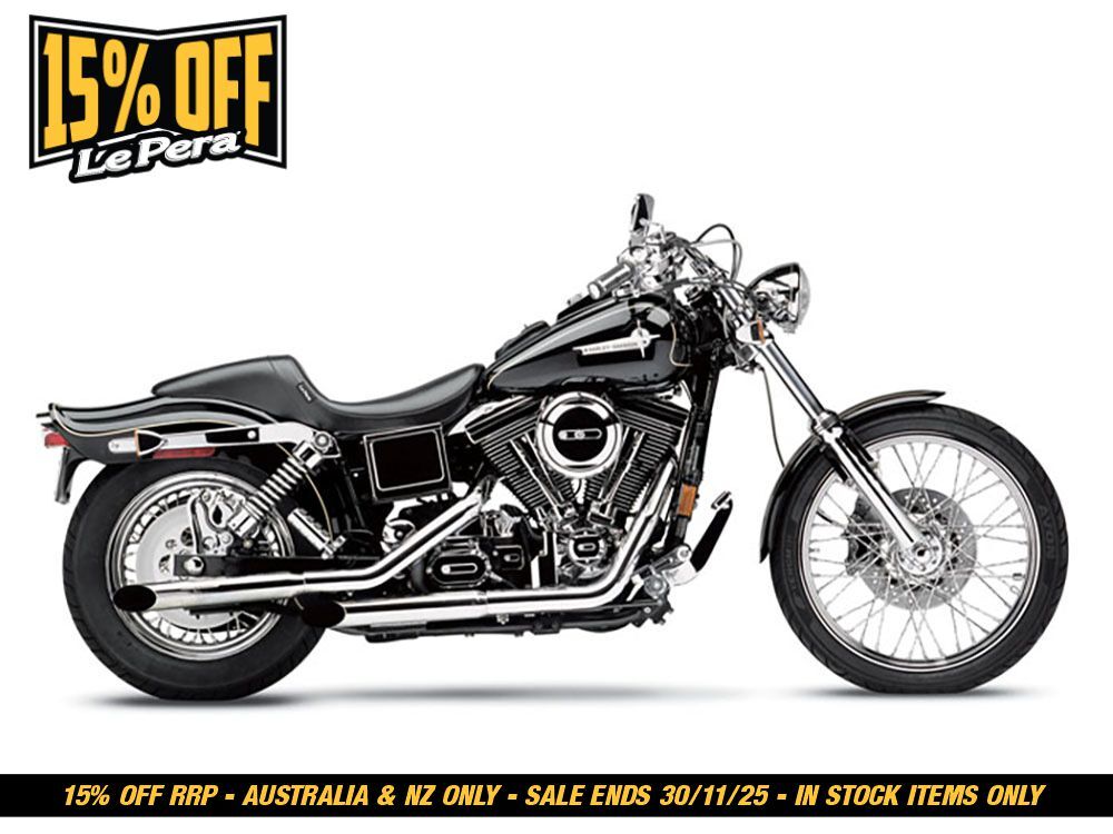 LePera LP-LN-510 Daytona Sport Dual Seat Smooth for Harley-Davidson Dyna 96-03