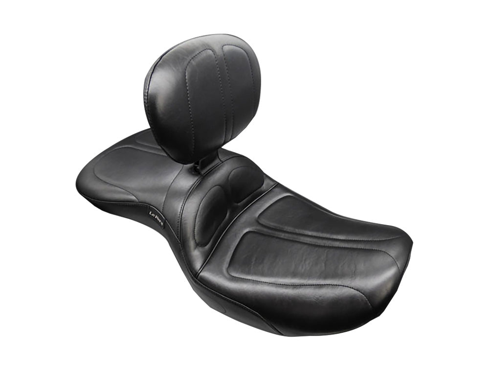 LePera LP-LV-957BR Maverick Dual Seat w/Backrest for Harley-Davidson CVO Touring 23-Up/Street Glide/Road Glide 24-Up/Touring 25-Up