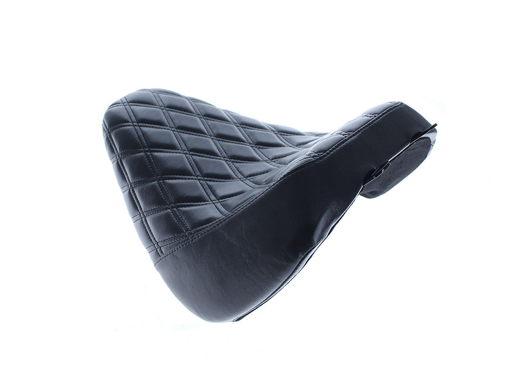 LePera LP-LYO-007DD Bare Bones Solo Seat w/Black Double Diamond Stitch for Harley-Davidson Fat Boy 18-Up/Breakout 23-Up