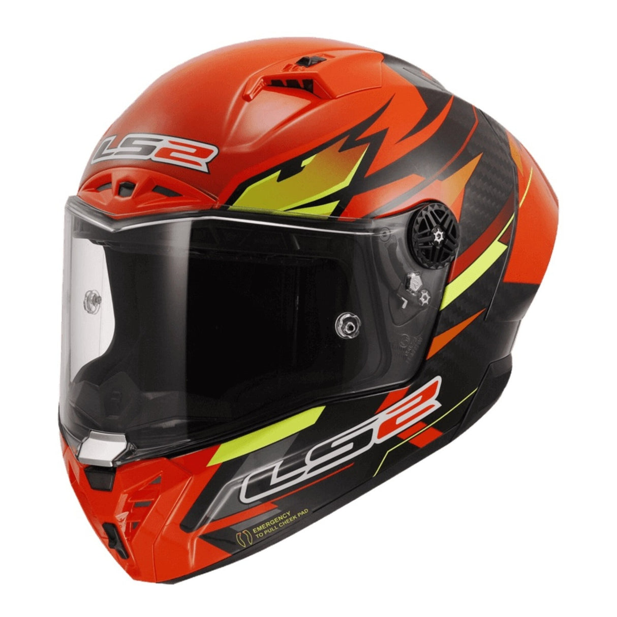 LS2 FF805 Thunder Carbon GP Aero Fire Red/Black Helmet