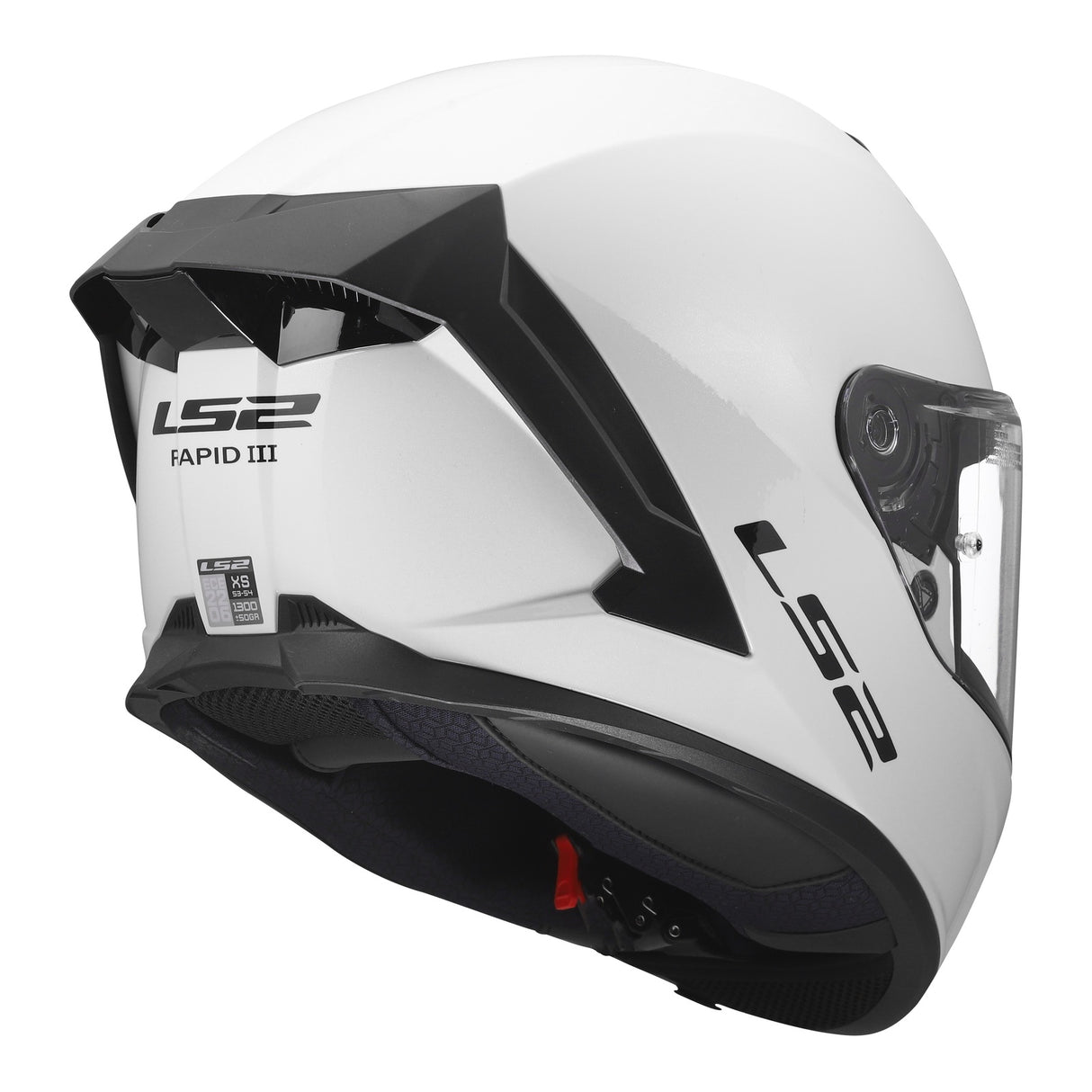 LS2 FF820 Rapid III Solid Gloss White Helmet