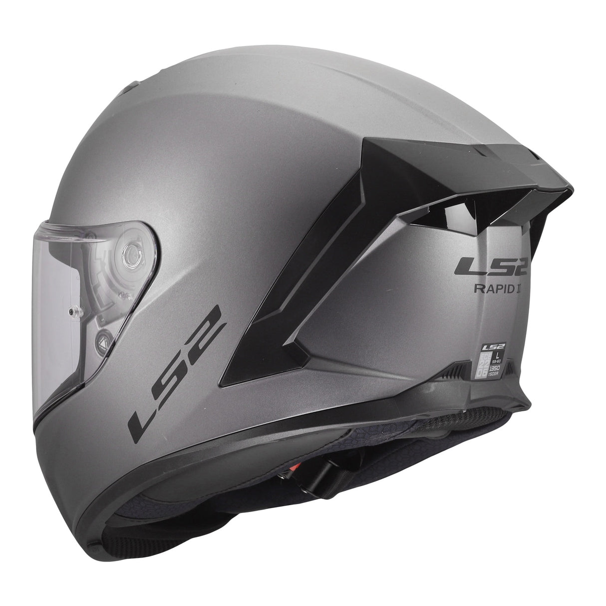 LS2 FF820 Rapid III Solid Matte Titanium Helmet