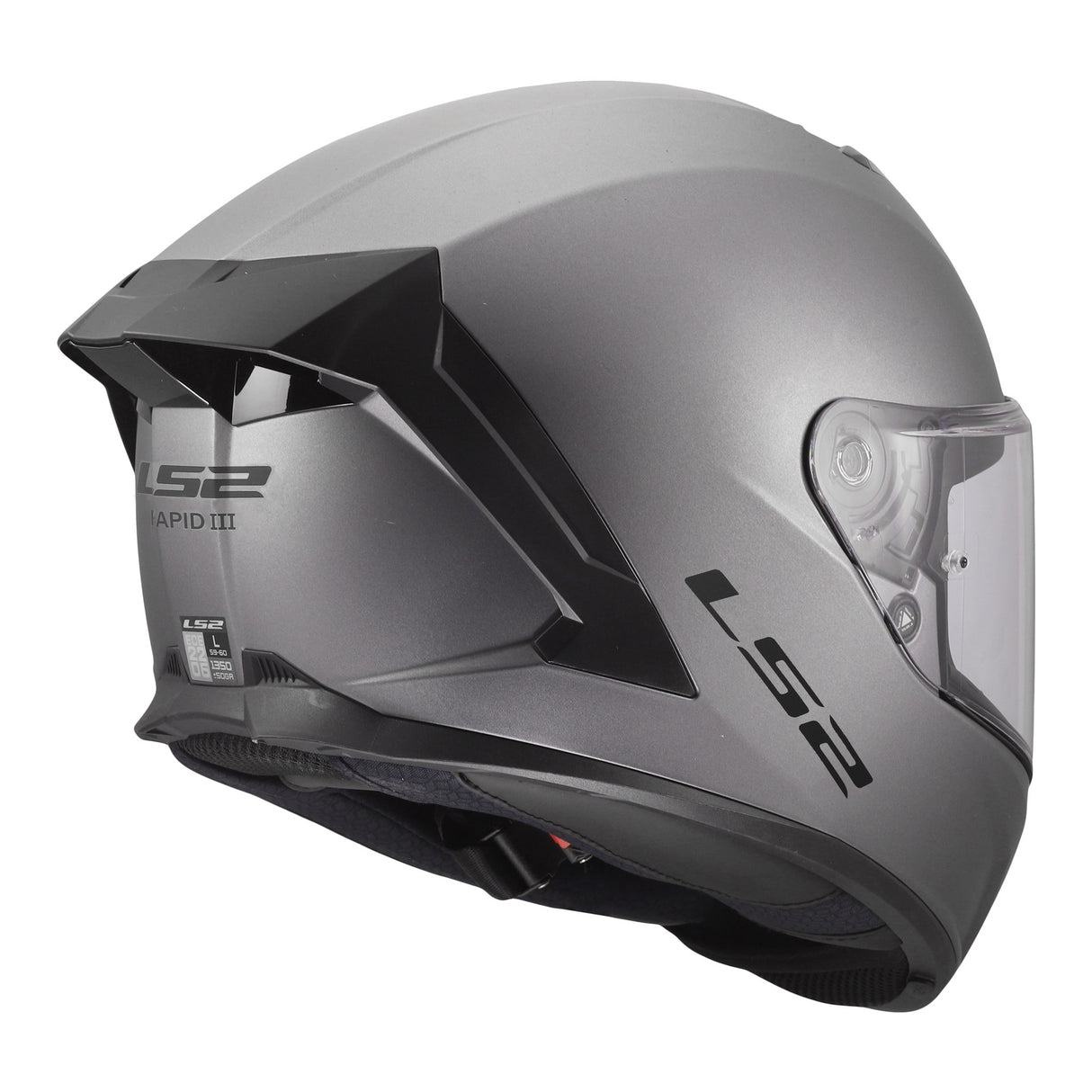 LS2 FF820 Rapid III Solid Matte Titanium Helmet
