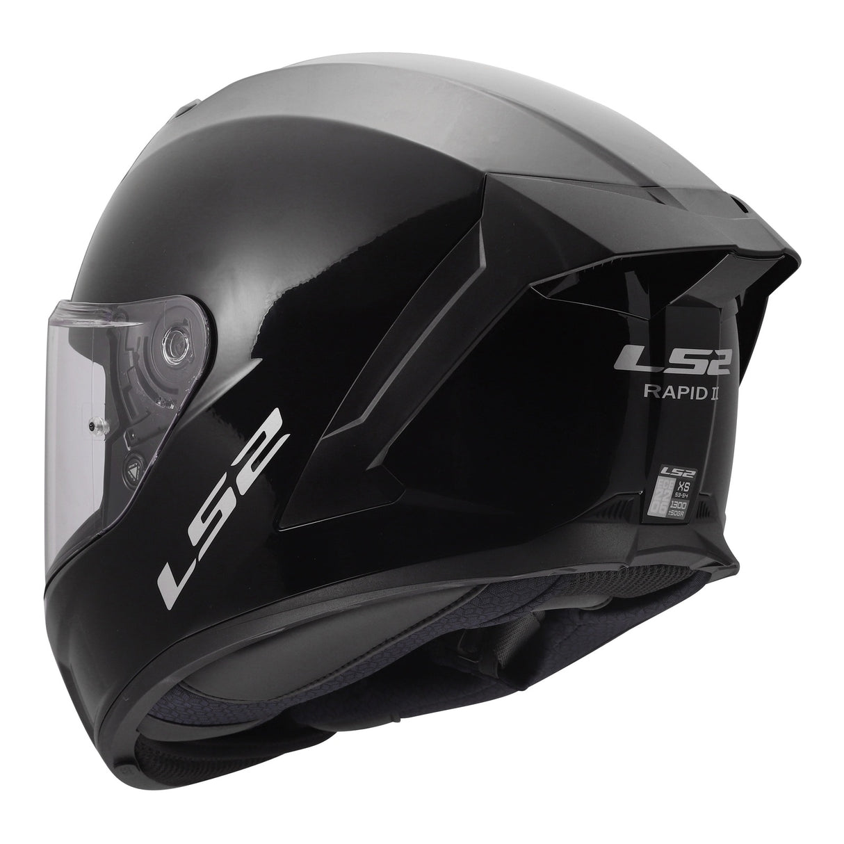 LS2 FF820 Rapid III Solid Gloss Black Helmet