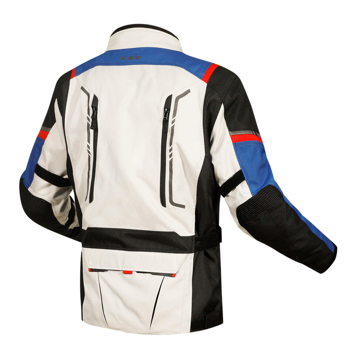LS2 Narvik Blue/Black/Grey/Red Textile Jacket