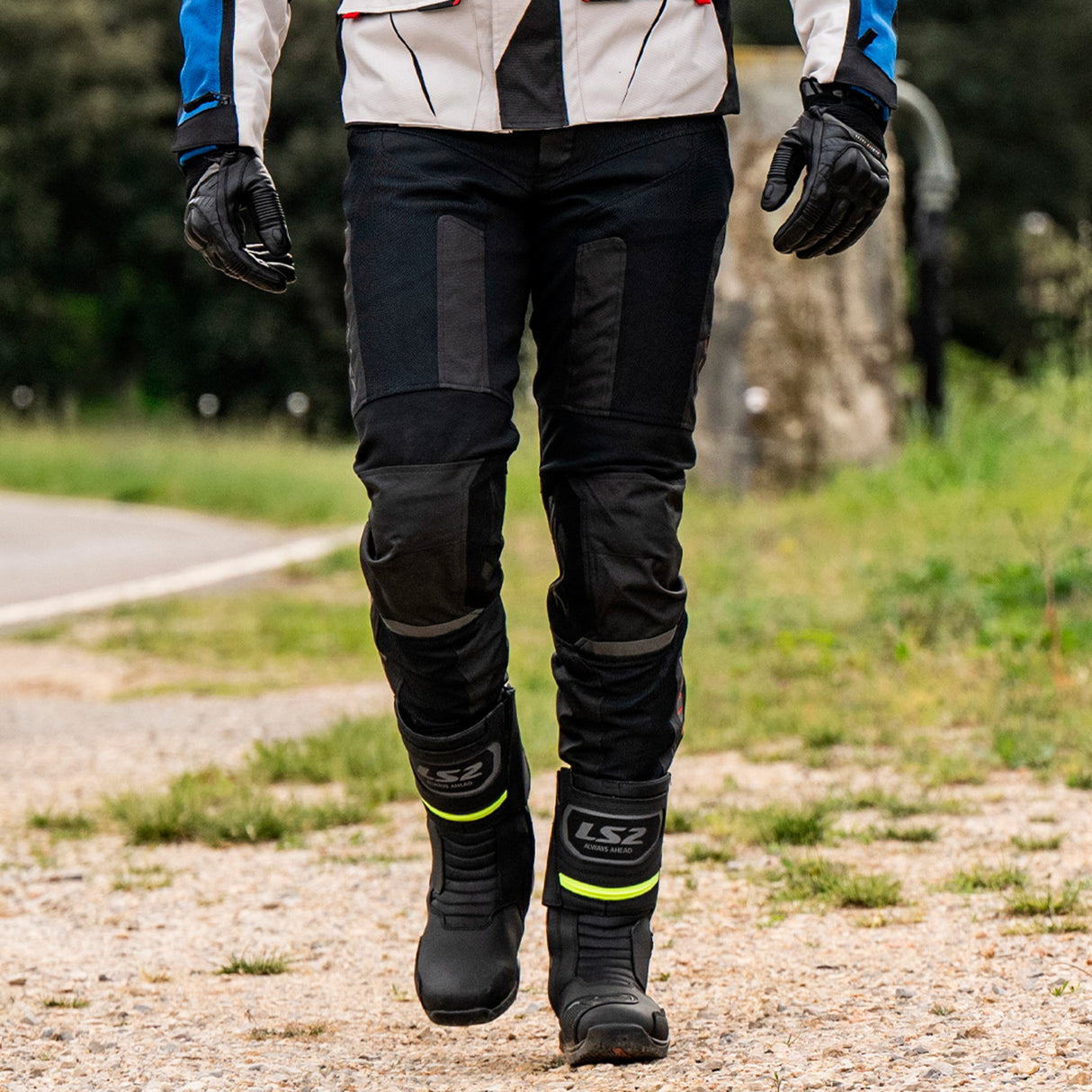 LS2 Como Air Black/Dark Grey Textile Pants