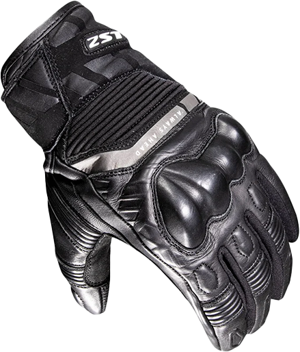 LS2 Octane Waterproof Leather Black Gloves