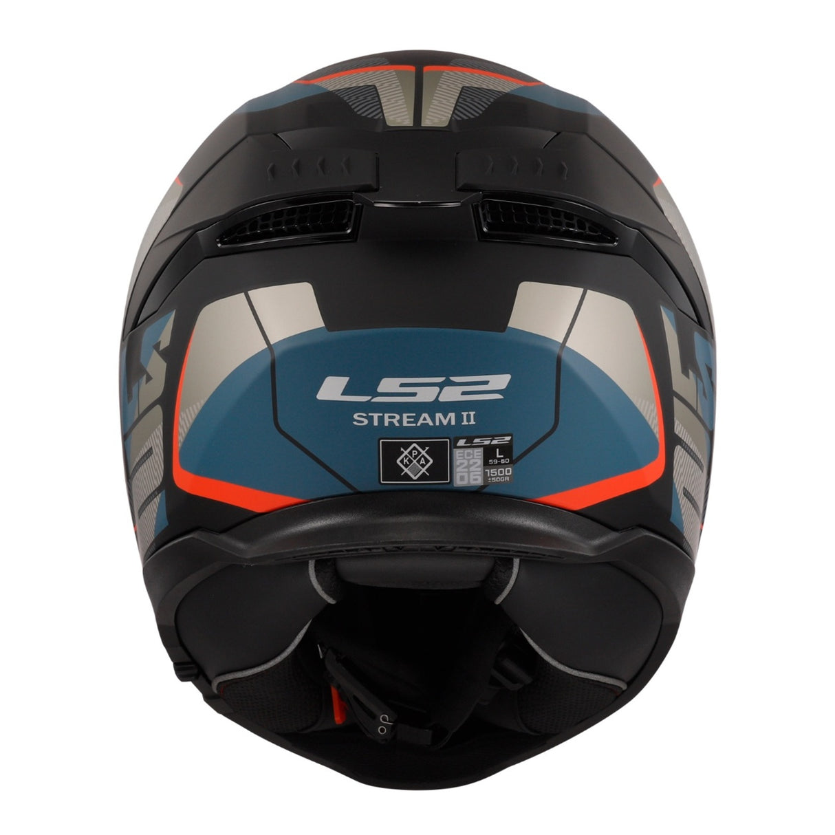LS2 FF808 Stream II Road Matte Black/Blue Helmet