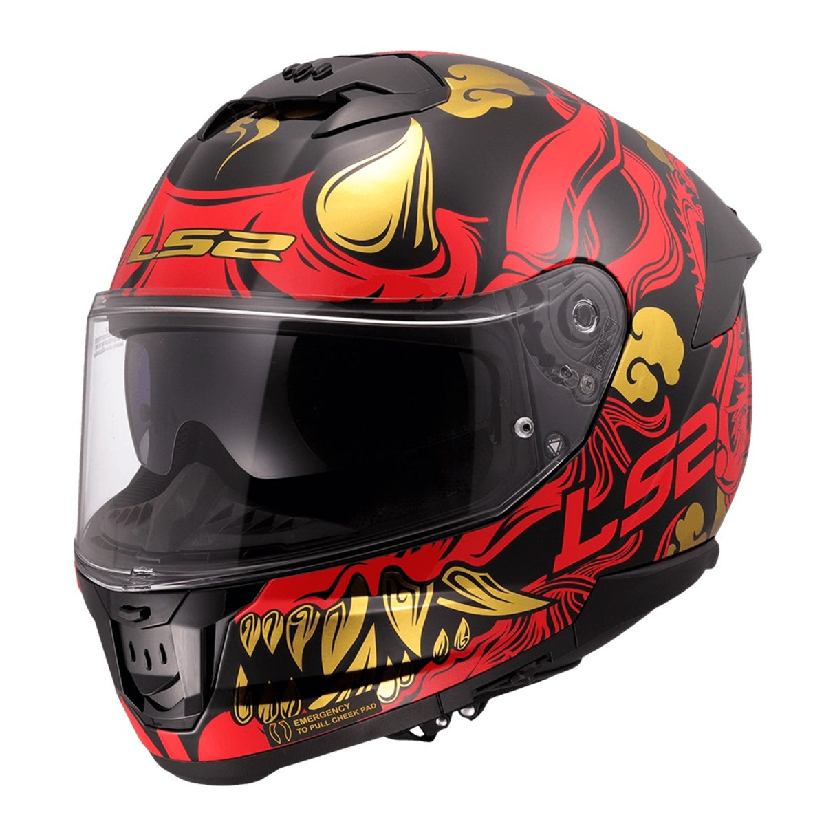LS2 FF808 Stream II Drako Black/Red Helmet