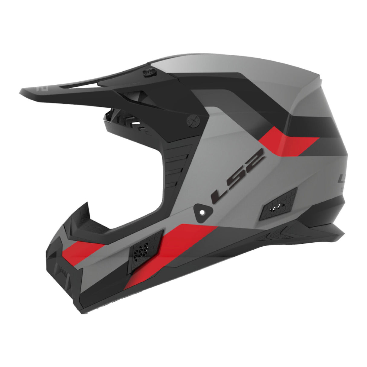 LS2 MX706 COZ Frontier II Red/Black/Titanium Helmet