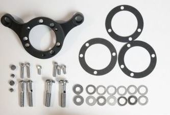 DNA Specialty M-BB-2004BK ir Cleaner Support Mount Bracket Black 08-UP FL & BREAKOUT WITH FUEL INJECTED CARB Fits Harley Davidson