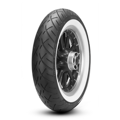 Metzeler ME 888 Marathon Ultra Whitewall Front Tyre MT90 B-16 M/C 72H Tubeless - EasyR