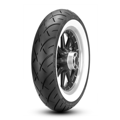 Metzeler ME 888 Marathon Ultra Whitewall Rear Tyre 150/80 B-16 M/C 77H Reinforced Tubeless - EasyR