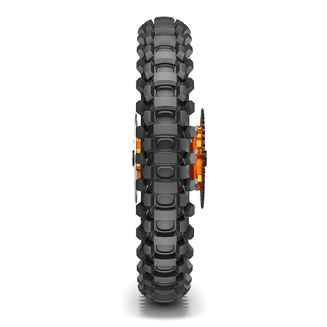 Metzeler MC 360 Mid Hard Rear Tyre 120/80-19 M/C 63M NHS (R Spec) Tube Type - EasyR