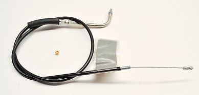 V-Factor Black Vinyl Throttle Cable 49104 42 1/2" Long 4 1/2" Free Length for 90-95 Big Twin w/CV Carb (No Cruise) Oem 56327-90