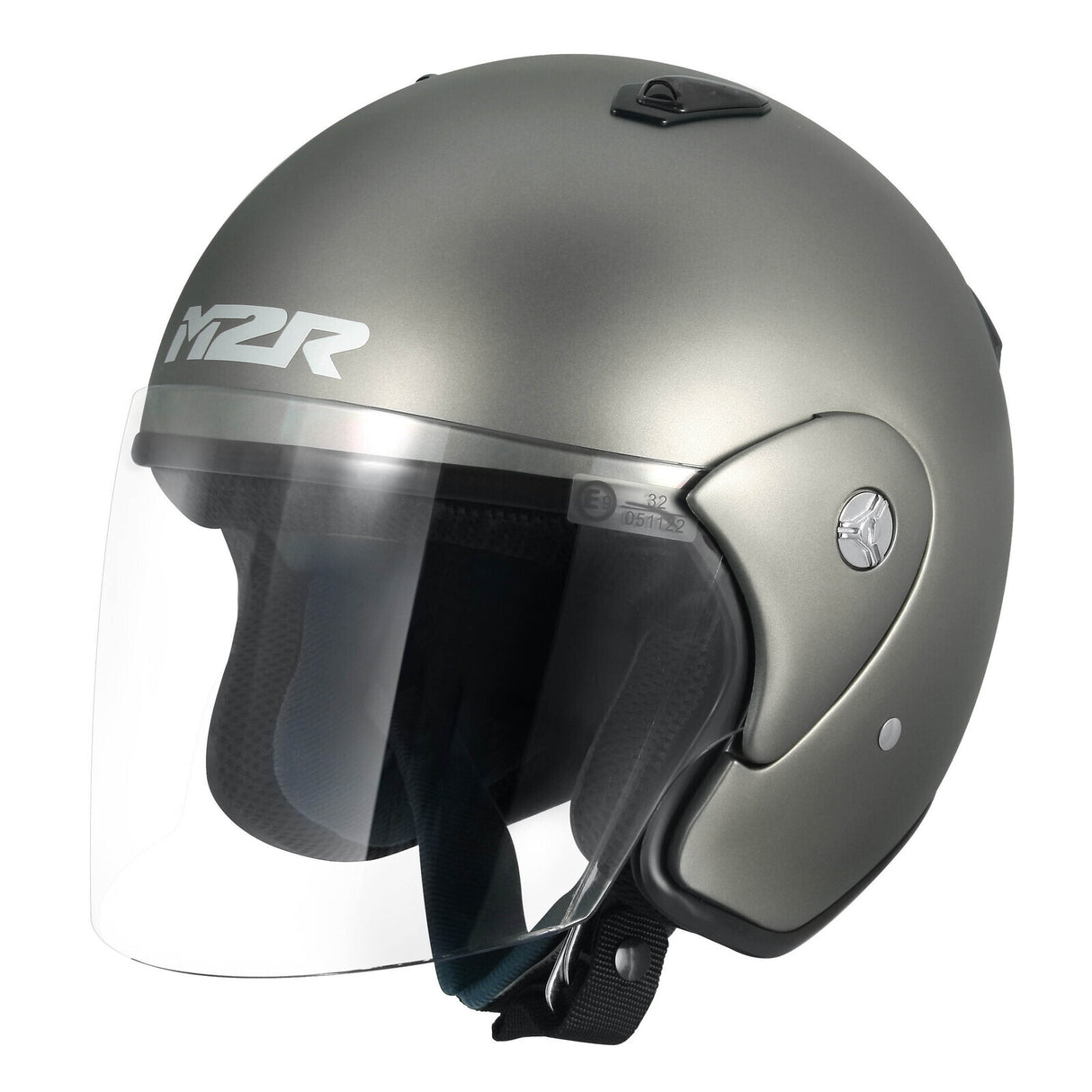 M2R 290 Semi-Flat Titanium Helmet - EasyR