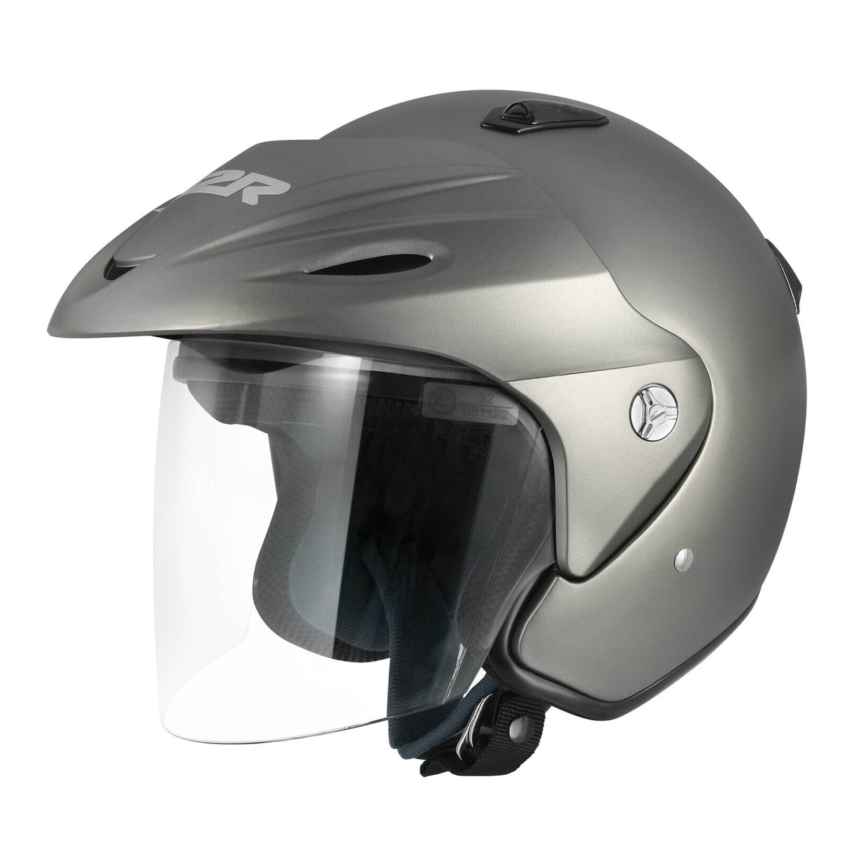 M2R 290 Semi-Flat Titanium Helmet - EasyR