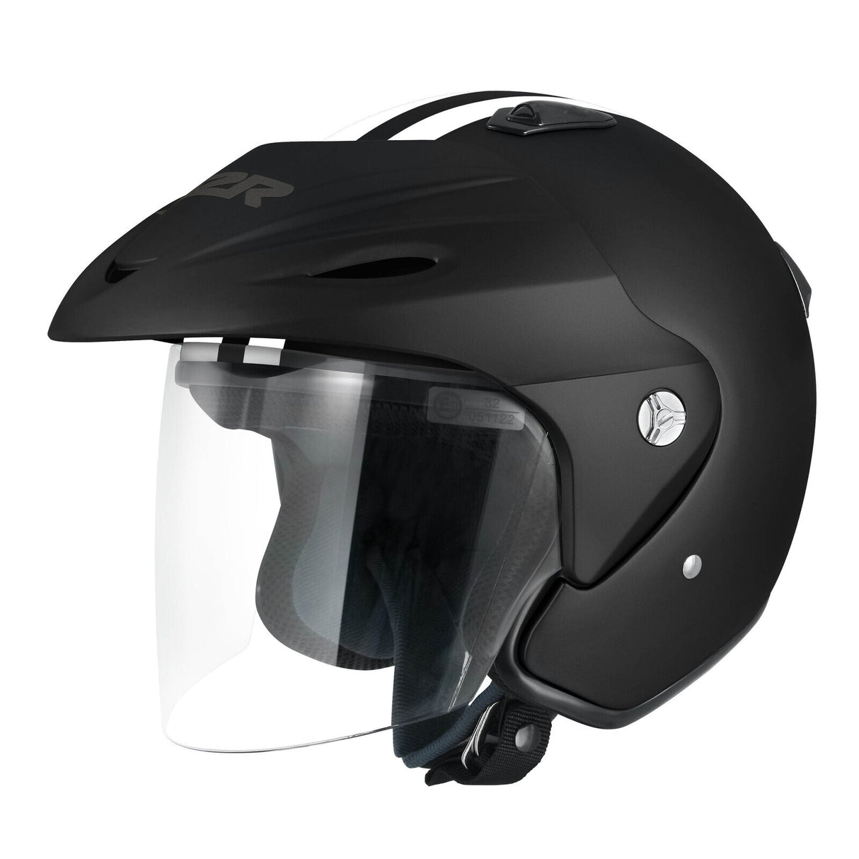 M2R 290 Urban Matte Black/White Helmet - EasyR