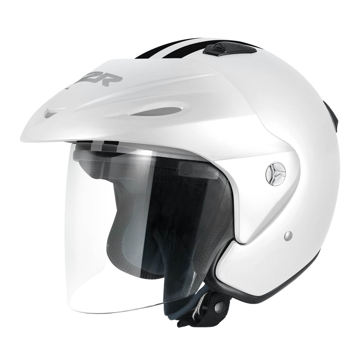 M2R 290 Urban Gloss White/Black Helmet - EasyR