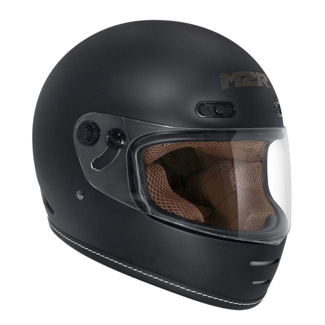 M2R Bolster Matte Black Helmet - EasyR