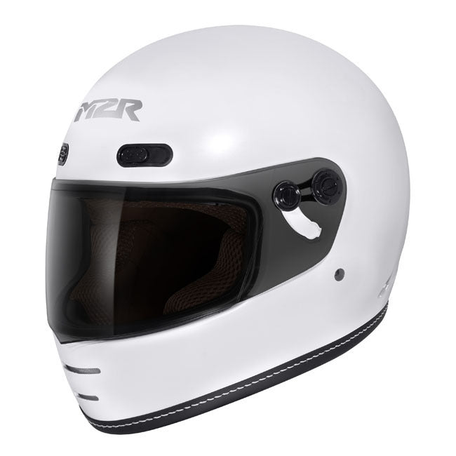 M2R Bolster Semi-Flat Off White Helmet - EasyR