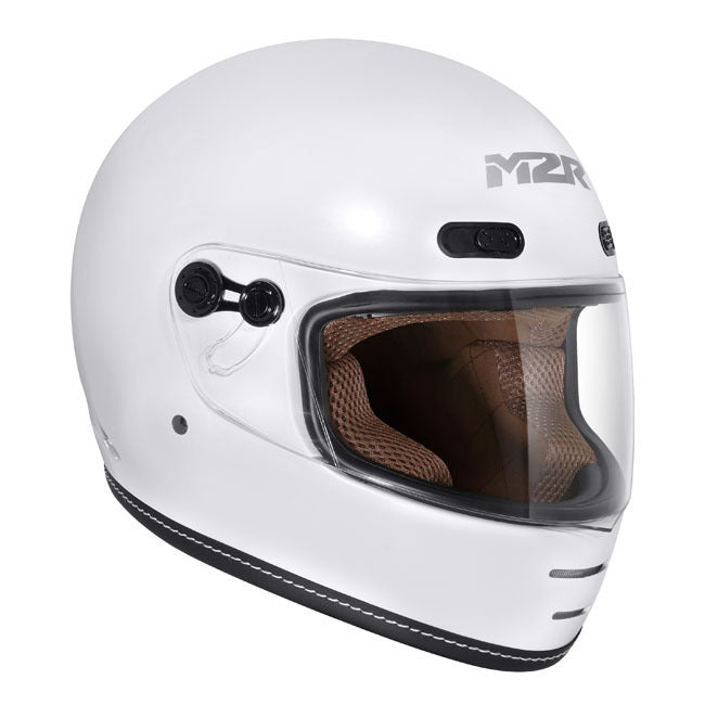 M2R Bolster Semi-Flat Off White Helmet - EasyR