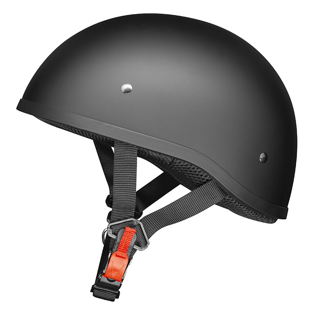 M2R Rebel Shorty Matte Black Helmet w/Quick Release - EasyR
