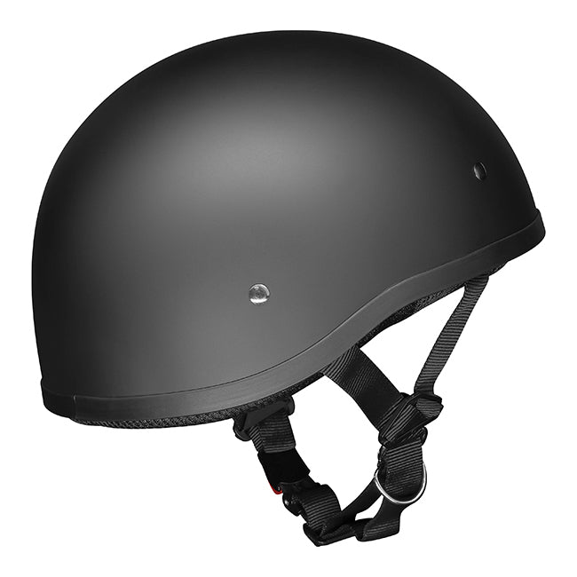 M2R Rebel Shorty Matte Black Helmet w/Quick Release - EasyR
