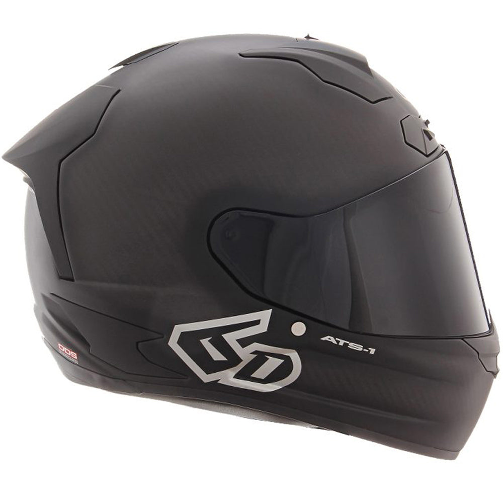 6D ATS-1R Solid Matte Black Helmet - EasyR