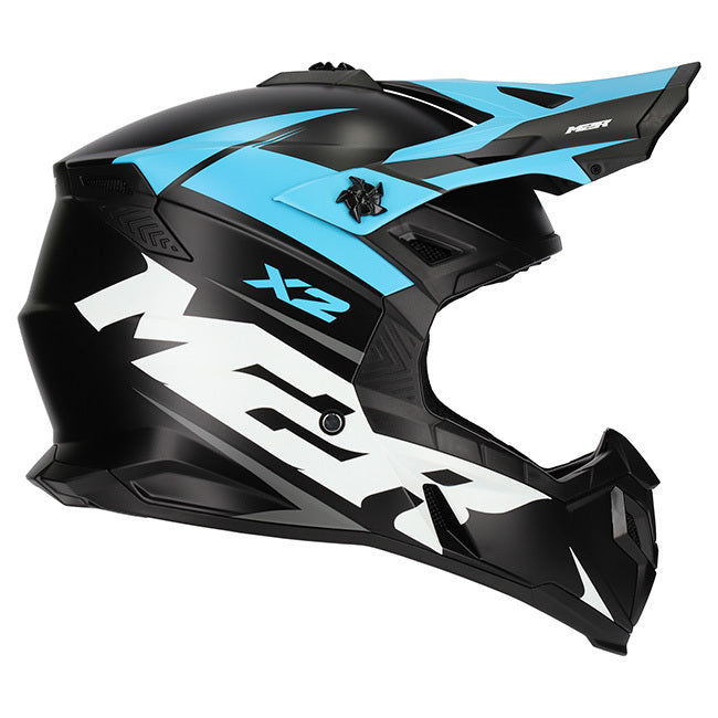 M2R X2 Charger PC-2F Matte Blue Helmet - EasyR