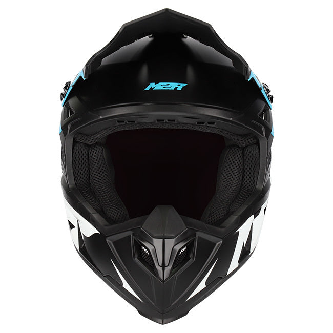 M2R X2 Charger PC-2F Matte Blue Helmet - EasyR